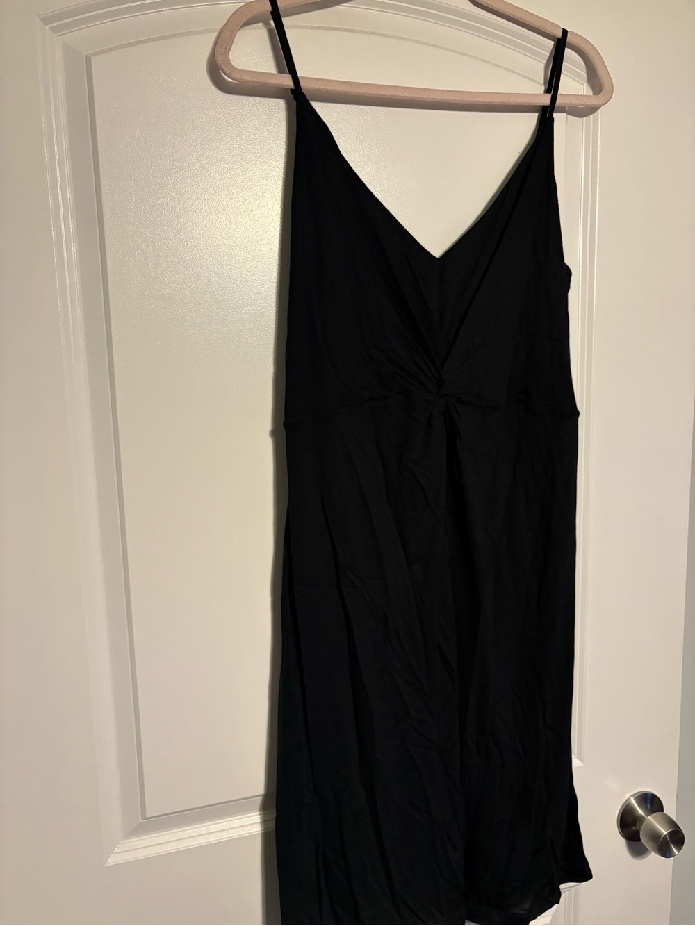 H&M Black Spaghetti Strap V-Neck Dress